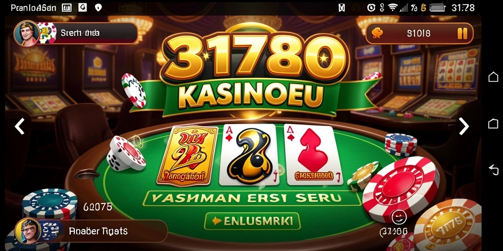 Menampilkan gameplay seru dan menantang dalam aplikasi Kasino.