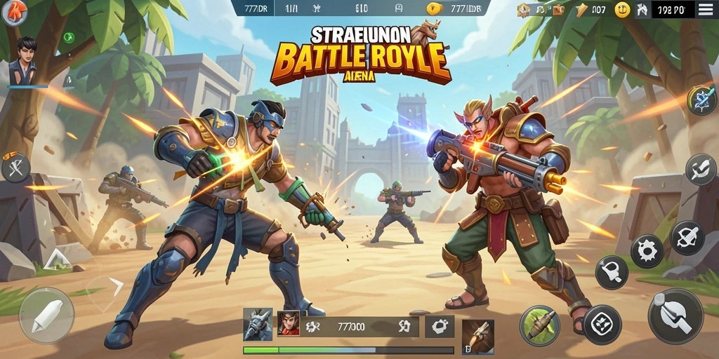 Gambaran aksinya luar biasa dalam gameplay Battle Royale.