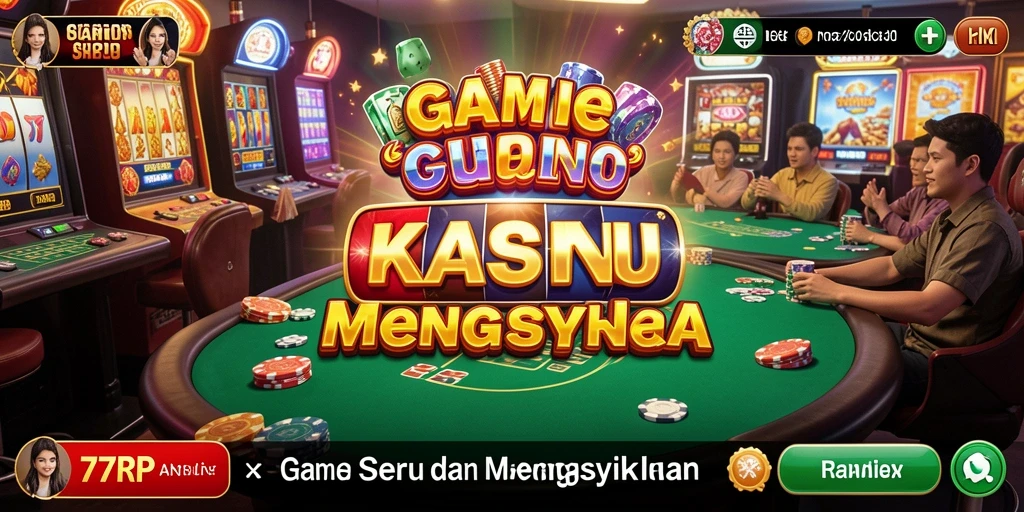 Tampilan utama gameplay Kasino yang seru di 77RP.