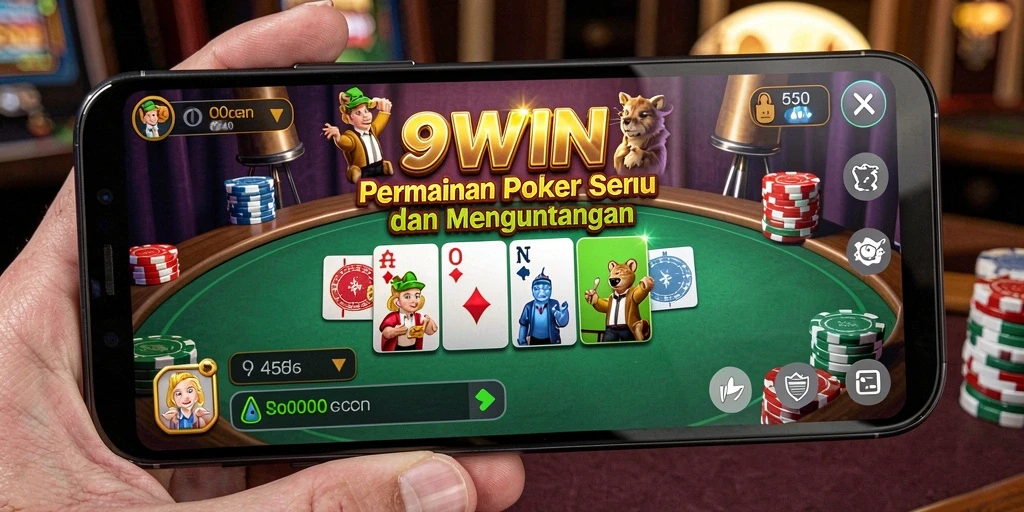 Screenshot dari gameplay poker di 9WIN yang menarik dan kompetitif.