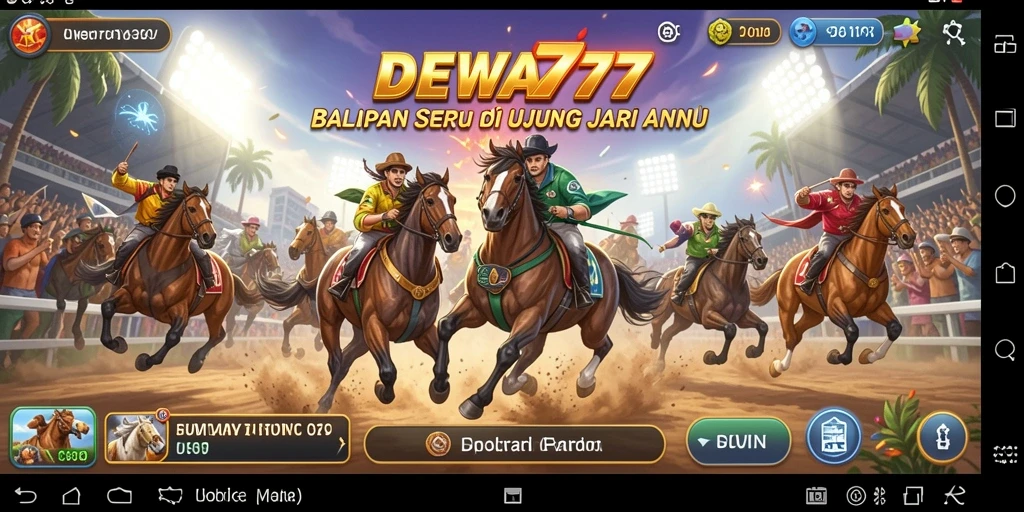 Tangkapan layar <strong>DEWA777</strong> menampilkan aksi balapan yang mendebarkan dan grafis yang menawan.