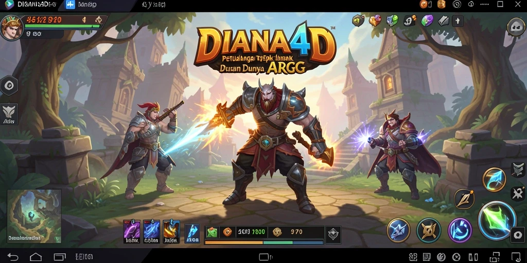 Tampilan dinamis dan aksi seru dalam gameplay ARPG DIANA4D.