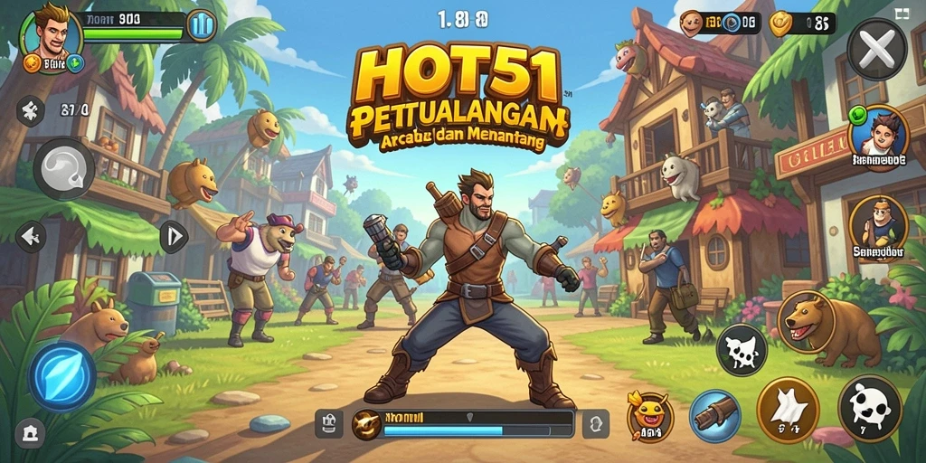 Tampilan menarik dari gameplay seru HOT51 dalam aksi.