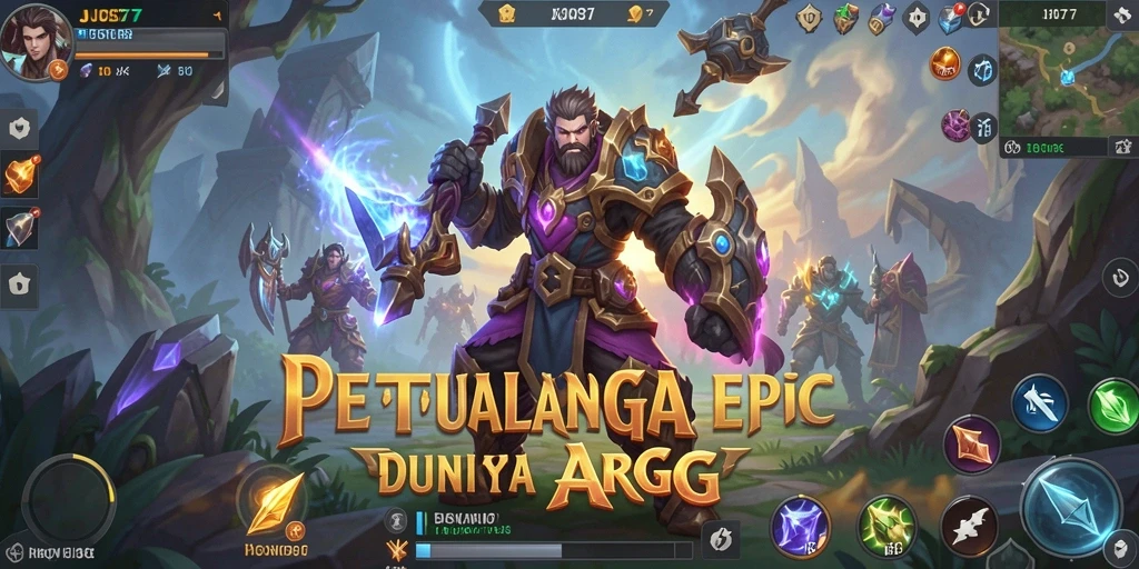 Tampilan memukau dari gameplay ARPG JOS77.