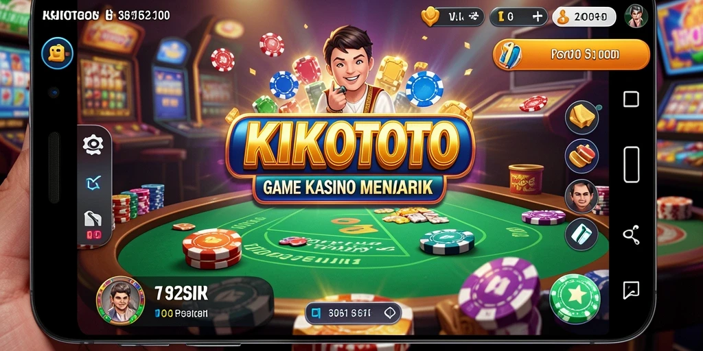 Tampilan permainan menarik di KIKOTOTO dengan elemen Kasino.