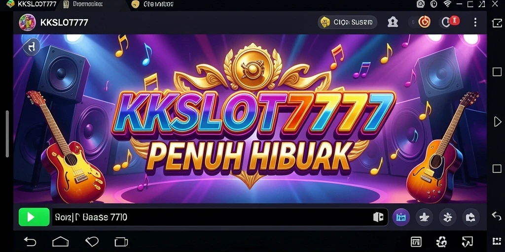 Screenshot gameplay KKSLOT777 menampilkan elemen musik yang seru dan interaktif.