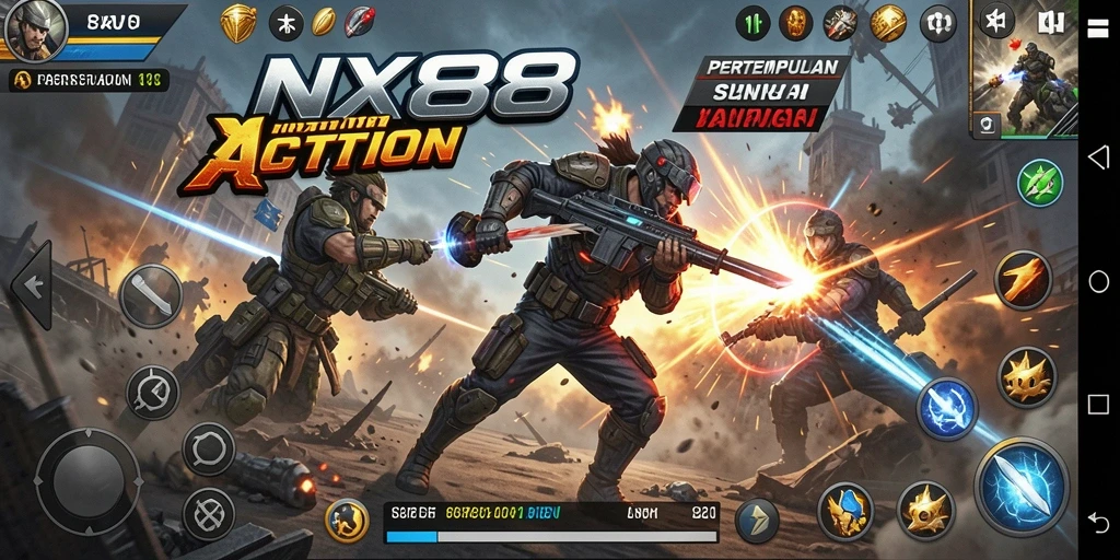 Tampilan gameplay NX888 yang menegangkan dan grafis menawan.