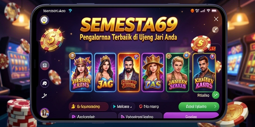 Tampilan gameplay menarik dari SEMESTA69 dengan suasana Kasino.