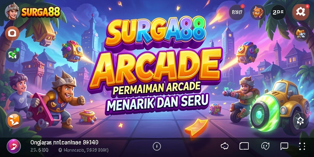 Tampilan gameplay menantang dari <strong>SURGA88</strong> yang penuh warna.